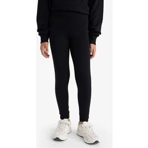 Kız Çocuk Basic Düz Uzun Siyah Tayt B5654A825SM