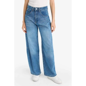 Barrel Fit Normal Bel Bilek Boy Jean Yıkamalı Pantolon F5374AX25HS