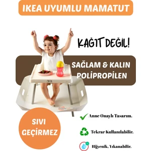 IKEAANTILOP MODEL MAMA SANDALYESİ UYUMLU, Sıvı geçirmez, kolay silinebilir, uzun ömürlü, darbelere dayanıklı