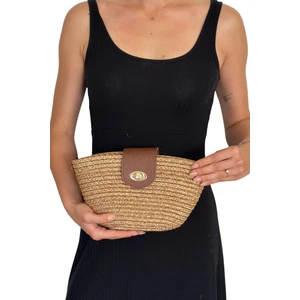 Solana Hasır Clutch Çanta