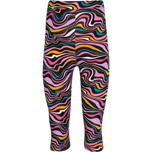 Colorful Waves Kız Çocuk Desenli Diz Altı Tayt Kapri