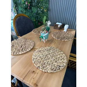 Doğal Su Sümbülü Örgü Amerikan Servis – 35 cm 2'li