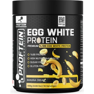 Egg White Protein 400 gr 16 Servis Muz Aromalı