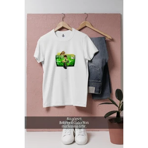 Oversize Ben 1 0 Çizgi Film  Tasarımlı Unisex T-Shirt