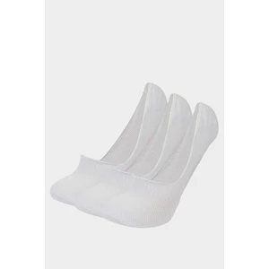 Kadın Görünmez 3'lü Pamuklu Babet Çorap F5423AXNS