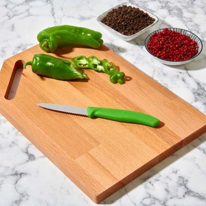 6.7636.L114 Tırtıklı Soyma Bıçağı - Yeşil/8 cm