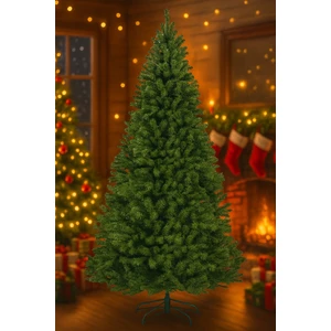 210 Cm Lüks Yılbaşı Çam Ağacı 860 Dallı Noel Ağacı Metal Ayaklı Demir Gövdeli Yeni Yıl 1. Sınıf