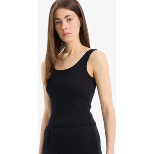 Slim Fit Dar Kesim Basic Düz Yuvarlak Yaka Fitilli Kaşkorse Atlet E5540AX25SM