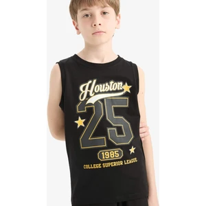 Erkek Çocuk Bisiklet Yaka Baskılı Atlet F0690A825HS