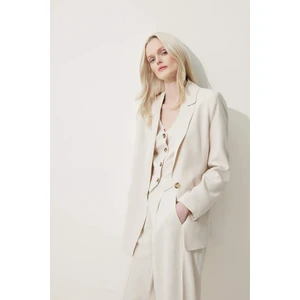 Oversize Geniş Kalıp Keten Karışımlı Blazer Ceket Z2536AZ25SP