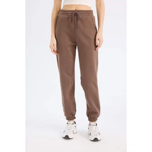 Standart Fit Kalın Jogger Eşofman Altı Bel Paça Lastikli Basic Düz Uzun Boy S7370AZ25SP