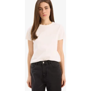 Regular Fit Bisiklet Yaka Basic Düz Kısa Kollu Tişört E5451AX25SP