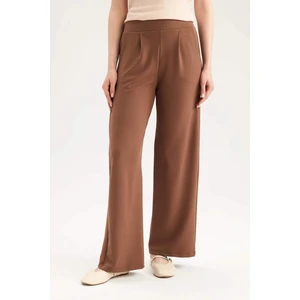 Regular Fit Cepli Krep Geniş Paça Palazzo Pantolon E5759AX25SP