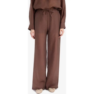 Straight Fit Modal Kumaş Palazzo Pantolon Yüksek Bel Uzun Boy E9103AX25SM