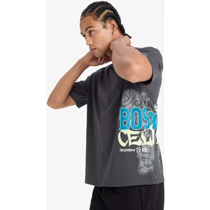 NBA Boston Celtics Oversize Geniş Kalıp Bisiklet Yaka Kısa Kollu Tişört E0130AX25SP