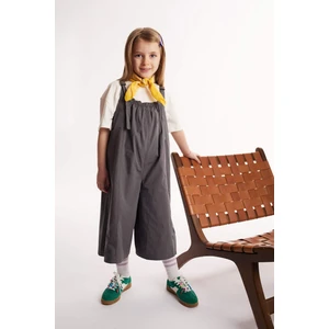 Askılı Poplin Tulum Kız Çocuk E2277A825SM