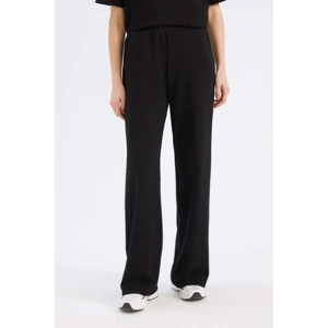 Wide Leg Geniş Paça Eşofman Altı Beli Lastikli Cepli Basic Düz D3759AX25SP