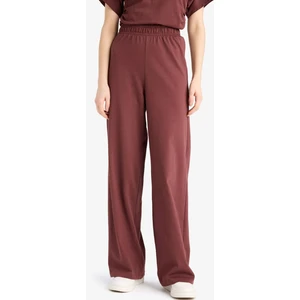 %100 Pamuk Wide Leg Basic Geniş Paça Premium Pantolon E5782AX25SP
