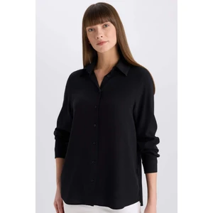 Regular Fit Basic Düz Uzun Kollu Gömlek Z6472AZ25SP