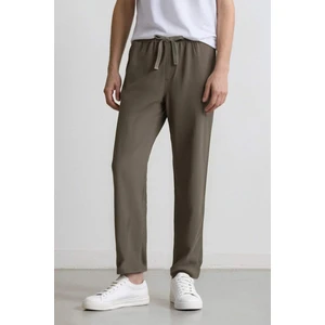 %100 Pamuk Relax Fit Rahat Kesim Yazlık Müslin Kısa Paça Pamuklu Jogger Pantolon D6260AX25SP
