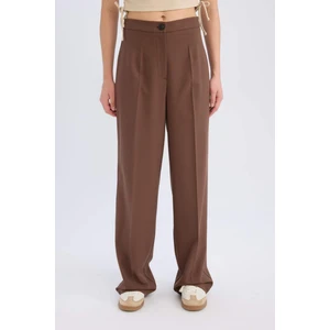 Standart Boy Kumaş Palazzo Pantolon Wide Leg Geniş Bol Paça Basic Düz Yüksek Bel C6402AX25SP