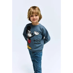 Erkek Bebek Disney Mickey & Minnie Bisiklet Yaka Sweatshirt E4710A525SP