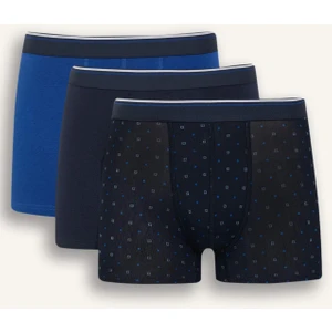 Regular Fit Baskılı 3'lü Boxer D9877AX25SM