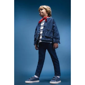 Erkek Bebek Beli Lastikli Düz Paça Basic Düz Jean Pantolon E1239A525SP