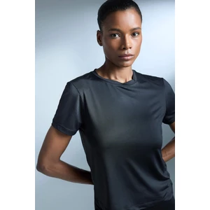 Standart Fit Sporcu Basic Siyah Tişört D2296AX25SP