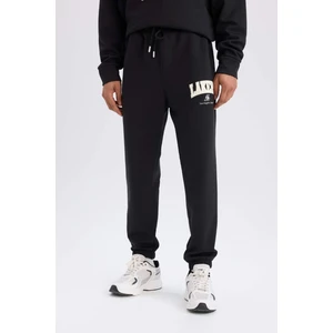 DeFactoFit NBA Los Angeles Lakers Jogger Eşofman Altı Standart Fit Cepli Esnek Bantlı Paça Skuba Dalgıç Kumaş