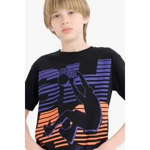 Erkek Çocuk Shaquille O'Neal Bisiklet Yaka Kısa Kollu Tişört D9553A825SM