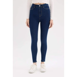 Jegging Yüksek Bel Bilek Boy Dar Paça Basic Düz Jean Pantolon B7498AX25SP