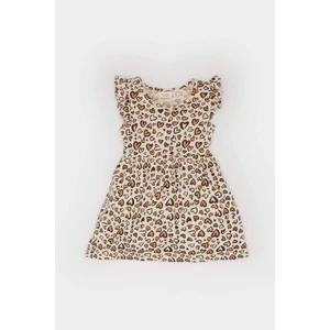 Kız Bebek Çiçek Desenli Kısa Kollu Yazlık Elbise A0136A525SM