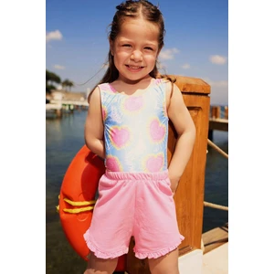 Kız Bebek Beli Lastikli Pike Şort C1454A525SM