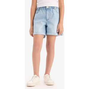 Kız Çocuk Paperbag Jean Şort B8113A825SM