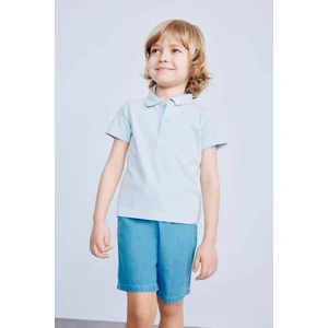 Erkek Bebek Pike Kısa Kollu Polo Basic Düz Tişört B7007A525SM