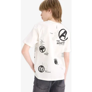 Erkek Çocuk Marvel Avengers Bisiklet Yaka Kısa Kollu Tişört D9569A825SM