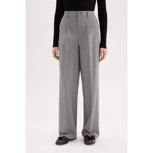 Klasik Kumaş Palazzo Pantolon Wide Leg Geniş Bol Paça Çift Cepli Yüksek Bel Standart Boy Basic Düz D4360AX25SP