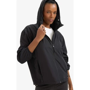 Su İtici Kapüşonlu Fermuarlı Esnek Dokulu Mevsimlik Baharlık Mont D6086AX25SP