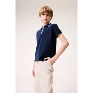 Erkek Çocuk Polo Yaka Pike Kısa Kollu Tişört D9253A825SM