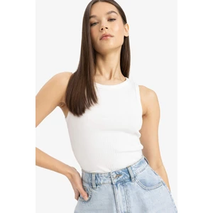 Slim Fit Dar Kesim Halter Yaka Fitilli Kaşkorse Atlet A8859AX25SP
