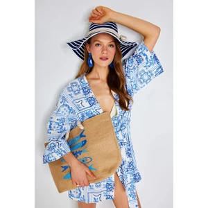 Kadın Plaj Hasır Çantası E7397AXNS