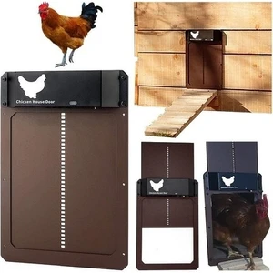 Ybltd Otomatik Tavuk Kümesi Kapısı Işığa Duyarlı Otomatik Kapı Tavuk Evcil Hayvan Kapısı (Yurt Dışından)