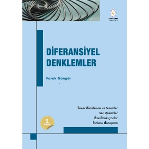 İTÜ Vakfı Yayınları Diferansiyel Denklemler 5. Baskı - Faruk Güngör