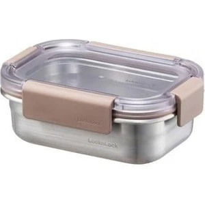 Lockn Lock Paslanmaz Çelik Fırın & Saklama Kabı Dörtgen Kilitli Kahverengi 310 ml