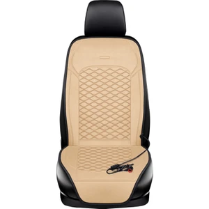 Drive Parts Araba Kış Isıtmalı Kısa Peluş Koltuk Minderi 12V Araba Elektrikli Hızlı Isıtmalı Koltuk Minderi, Çakmak Gücü-Bej (Yurt Dışından)