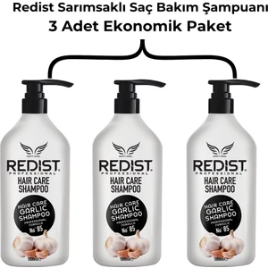 Dökülme Önleyici Sarımsak Özlü Saç Bakım Şampuanı 1000 ml 3 Adet Eko Paket