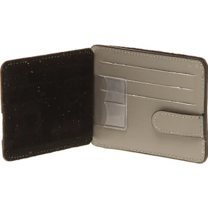 Cotton Bar Gri Deri Cüzdan Unisex Kullanıma Uygun Şık Tasarım ve Kartlık Bölmeli