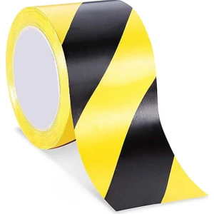 Sarı Siyah Yer Işaretleme Bandı 50MMX30MT