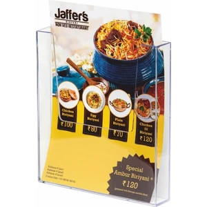 Şeffaf Pleksi Duvar Tipi Broşürlük